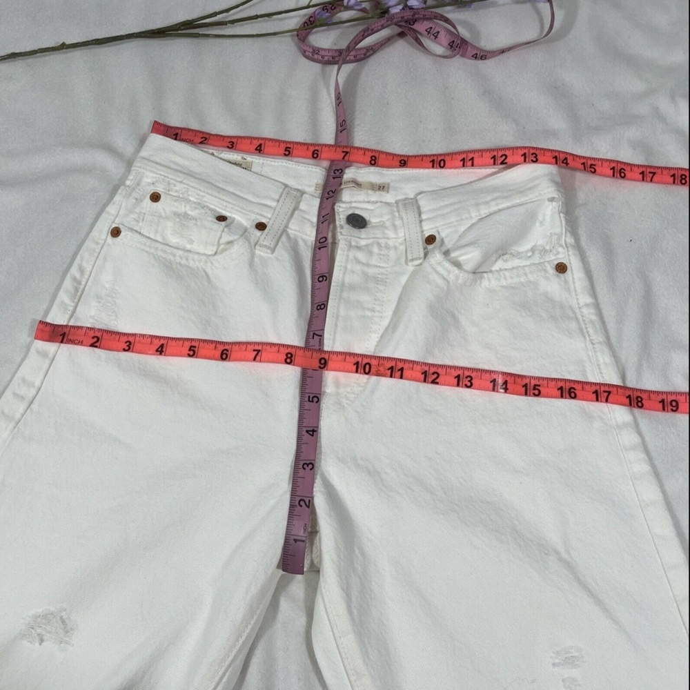 NEW Levi's‎ Wedgie Straight Leg Cropped Jeans in Cloud Bank [ SZ 27  ] - Picture 5 of 12